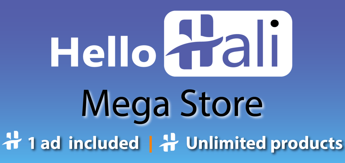 Hello Hali multivendor marketplace Mega Store seller subscription